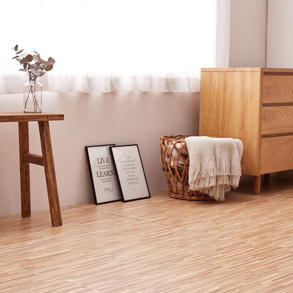 置くだけ吸着ウッド調フロアタイル 24枚セット(ABE WFT01 約2畳分) 3枚目画像