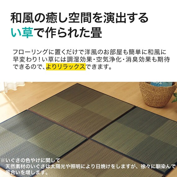 ユニット畳 82×82cm 9枚セット 約4.5畳(チェックBL) | ニトリネット 