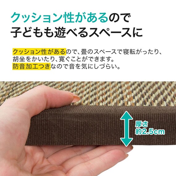 ユニット畳 82×82cm 9枚セット 約4.5畳(チェックBL) | ニトリネット 