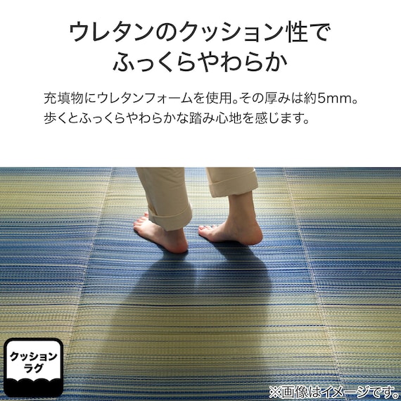 いぐさラグ(gd 180X240 BL s) 13枚目画像