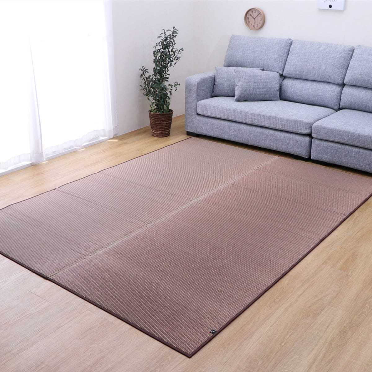 国産い草ラグ (Fソリッド ライトブラウン 191×250cm) | ニトリネット