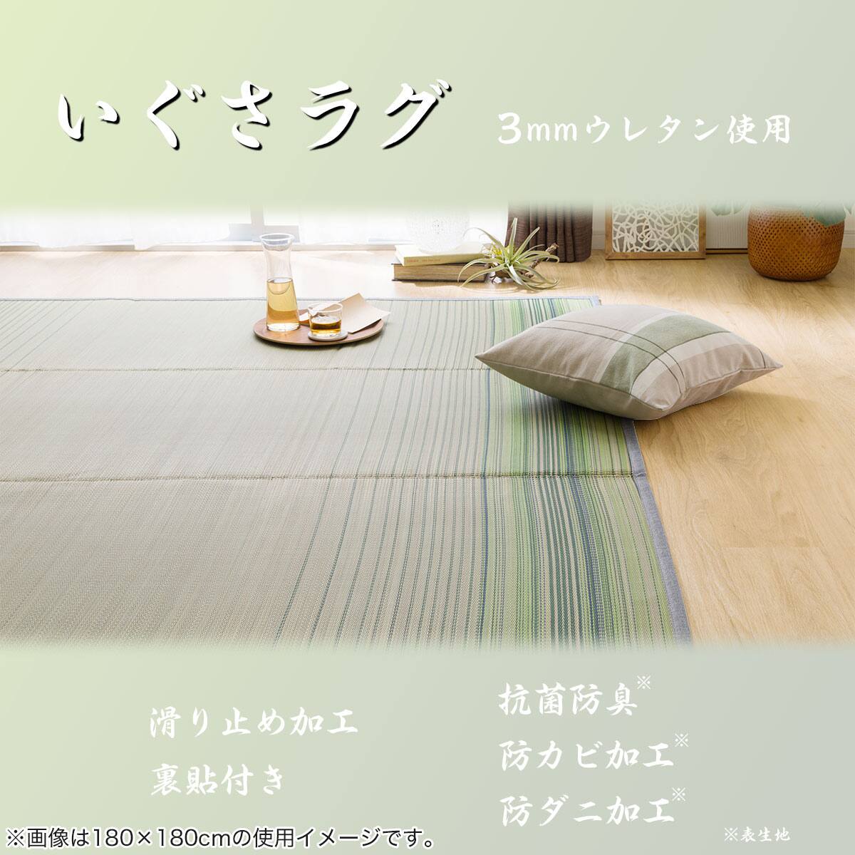 RAKUTAO80260 専用ページ いぐさラグ(mo 180X280 GR) | ニトリネット【公式】 家具・インテリア通販