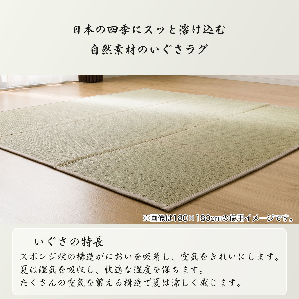 いぐさラグ(sh 180X240 NA) | ニトリネット【公式】 家具・インテリア通販