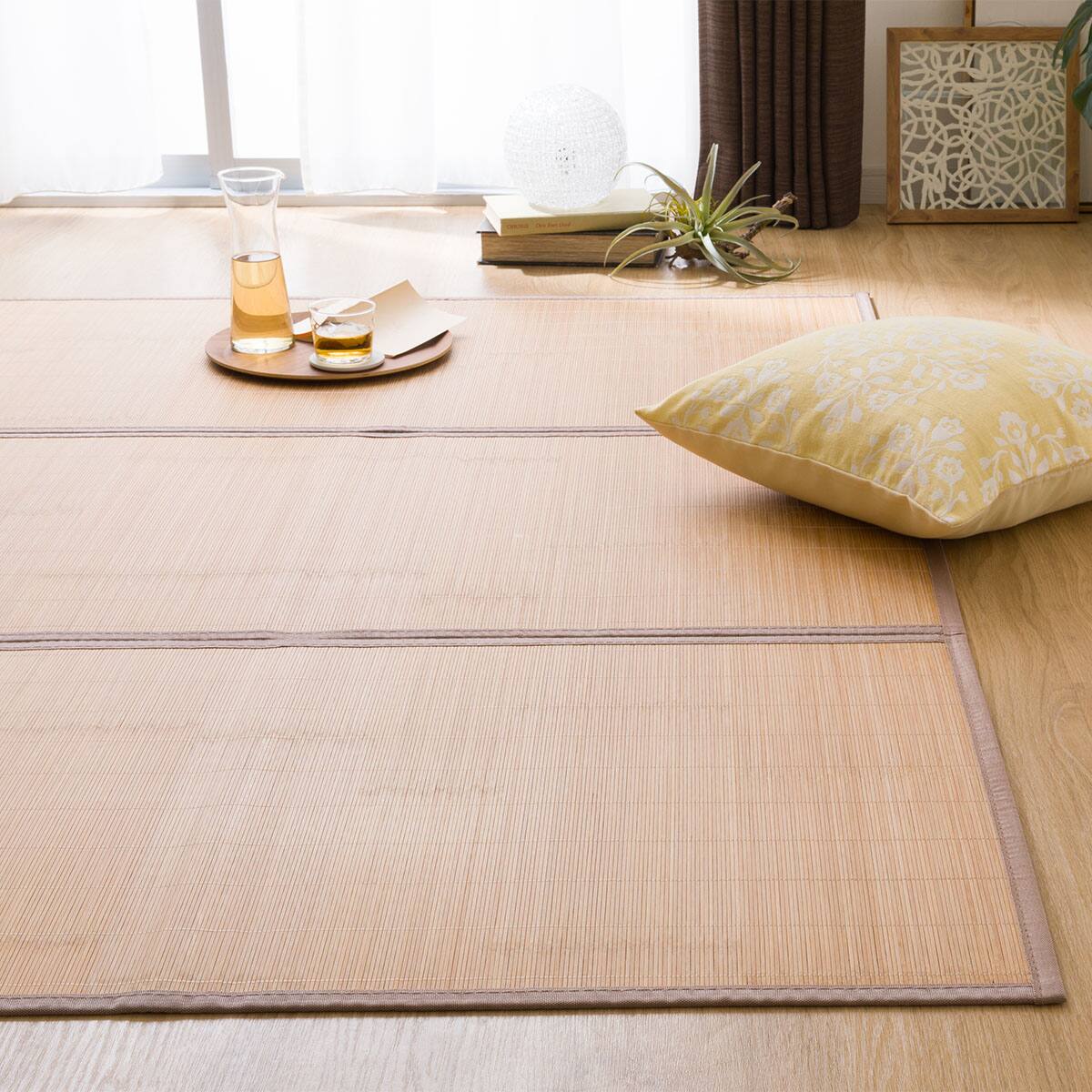 竹ラグ(pr 180X180 BR) | ニトリネット【公式】 家具・インテリア通販