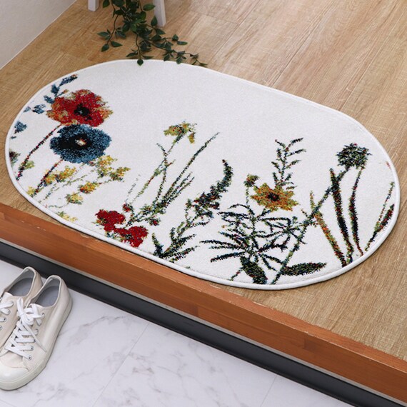 フロアマット(ボタニカルIV 60x90ダエン) 1枚目画像