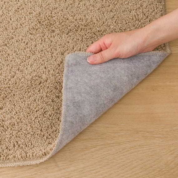 ほこりが取れやすい洗えるラグ(Nクリーンウォッシュ LBE 185X185) 8枚目画像