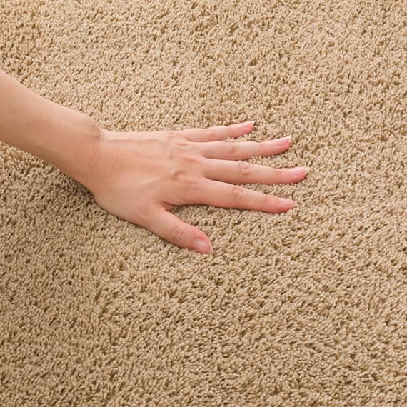 ほこりが取れやすい洗えるラグ(Nクリーンウォッシュ LBE 185X185) 9枚目画像