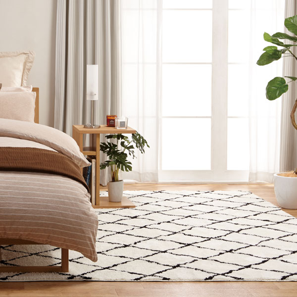 やわらかシャギーラグ Ivダイヤ 0x240 通販 ニトリネット 公式 家具 インテリア通販 やわらかシャギーラグ Ivダイヤ 0x240 通販 ニトリネット 公式 家具 インテリア通販