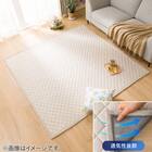 通気性が良い洗える接触冷感ラグ(NクールSP n-s BE 130X185 TC07) 15枚目画像