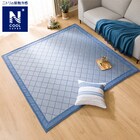 ウレタン入り洗える接触冷感ラグ(NクールSP キカn NV 185X185 TC10) 1枚目画像