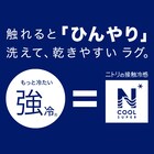ウレタン入り洗える接触冷感ラグ(NクールSP キカn NV 185X185 TC10) 16枚目画像