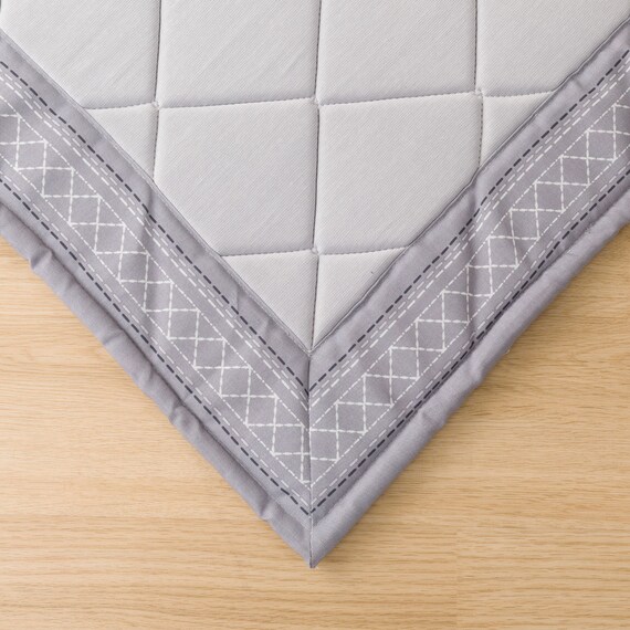 ウレタン入り洗える接触冷感ラグ(NクールSP キカn GY 130X185 TC11) 5枚目画像