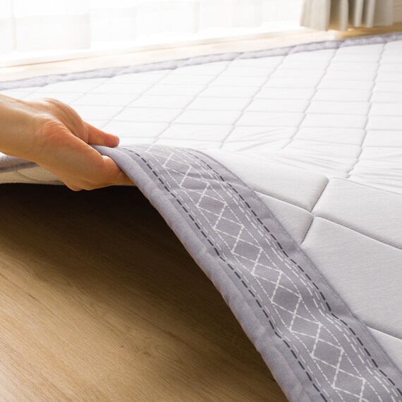 ウレタン入り洗える接触冷感ラグ(NクールSP キカn GY 130X185 TC11) 7枚目画像