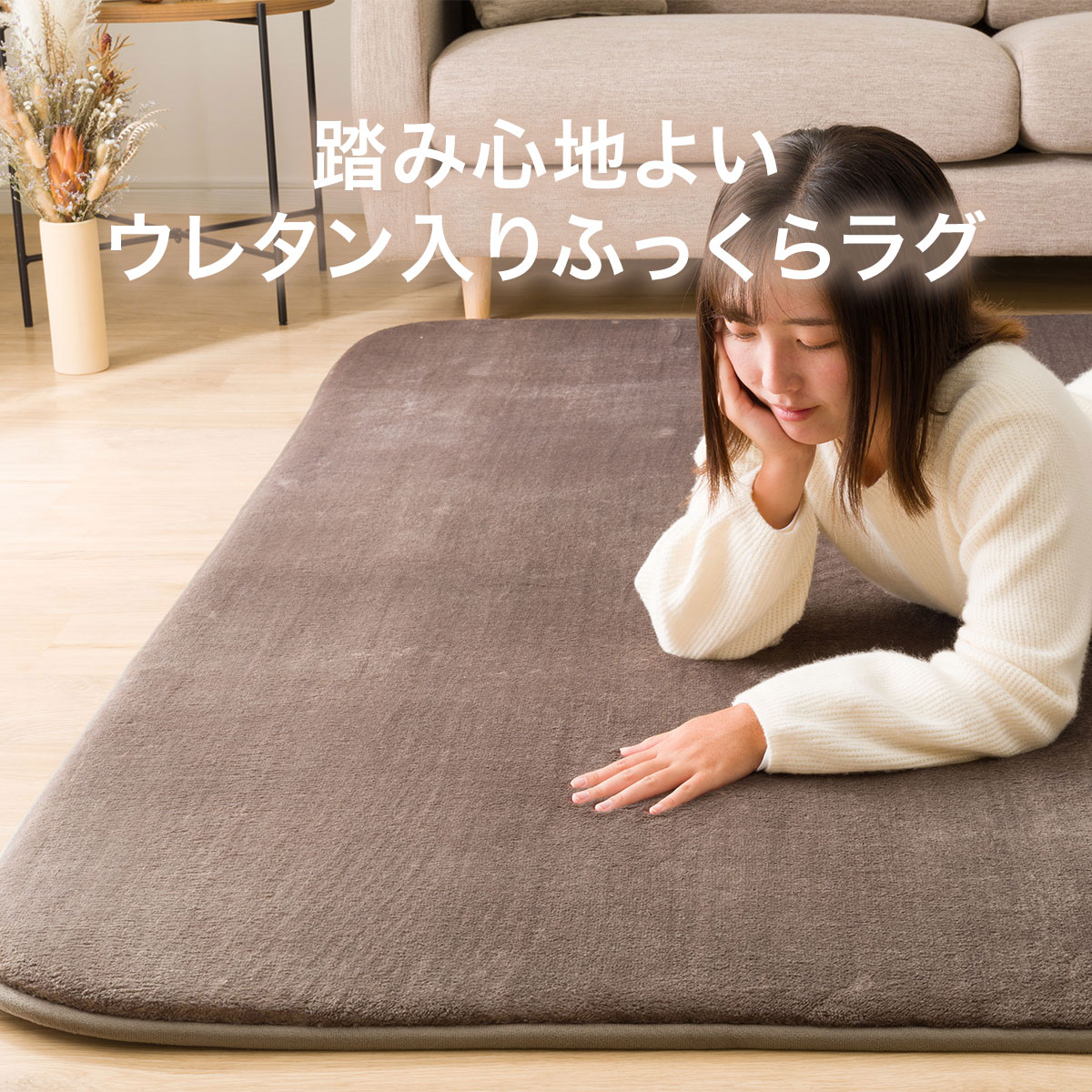 しっとり保湿加工ラグ(シットリタッチ n 200X240 NR05)通販 | ニトリ