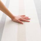 シェニール風 ボーダーラグ(Nボーダー 185X185cm ZP01) 6枚目画像