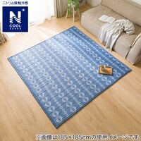 「強」接触冷感 洗えるラグ(NクールSPタイルS185X185 TC29)