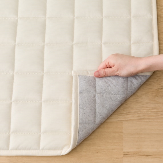 洗える接触冷感キルトラグ(Nクールキルト BE 185X185 MX10) 9枚目画像