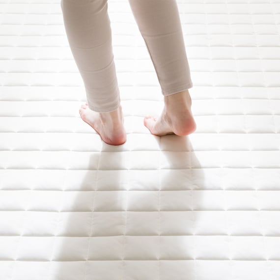 洗える接触冷感キルトラグ(Nクールキルト BE 185X185 MX10) 10枚目画像