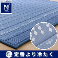 15mmウレタン入り接触冷感ラグ(NクールSPタイル MX21)