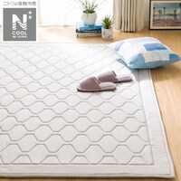 15mmウレタン入り 接触冷感+持続冷感ラグ(NクールWSP GY 185X240 MX23)