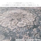 アンティークテイストの起毛プリントラグ 4枚目画像