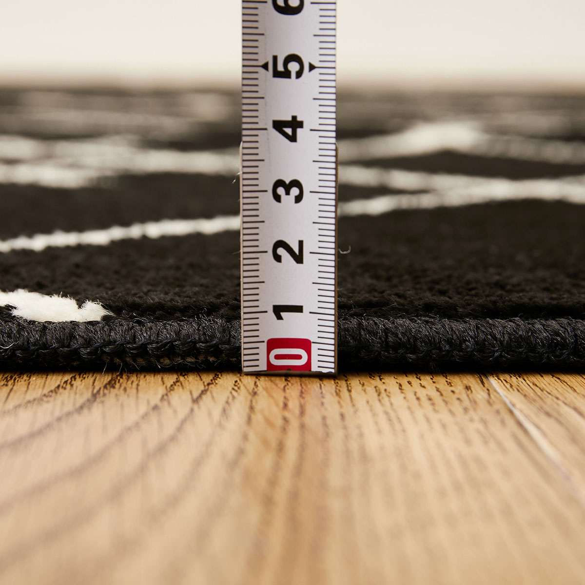 はっ水加工で汚れに強い多機能日本製ラグ BK 185x185 | ニトリネット