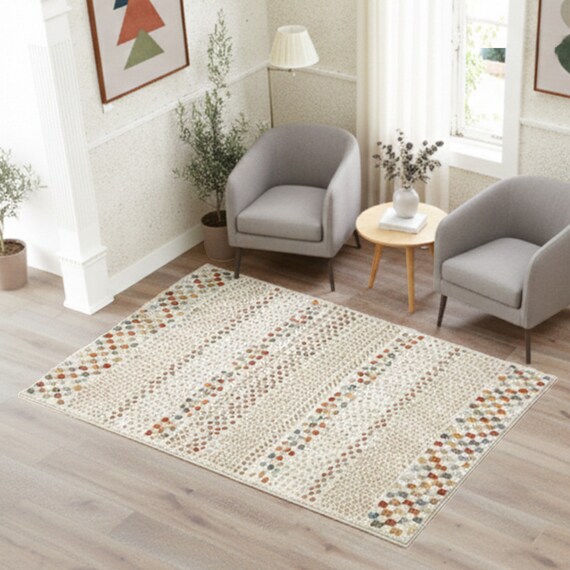 ウィルトン織りラグ(タマライ BE 240X340) 1枚目画像