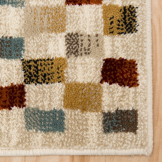 ウィルトン織りラグ(タマライ BE 240X340) 4枚目画像