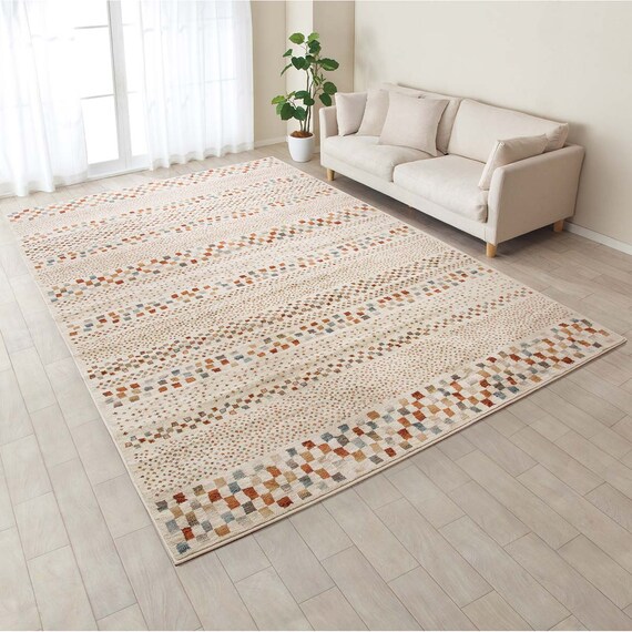 ウィルトン織りラグ(タマライ BE 240X340) 8枚目画像