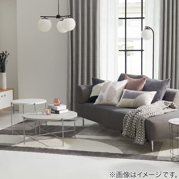 ウィルトン織りラグ(133X190 ORW04)(Living in Comfort) 4枚目画像