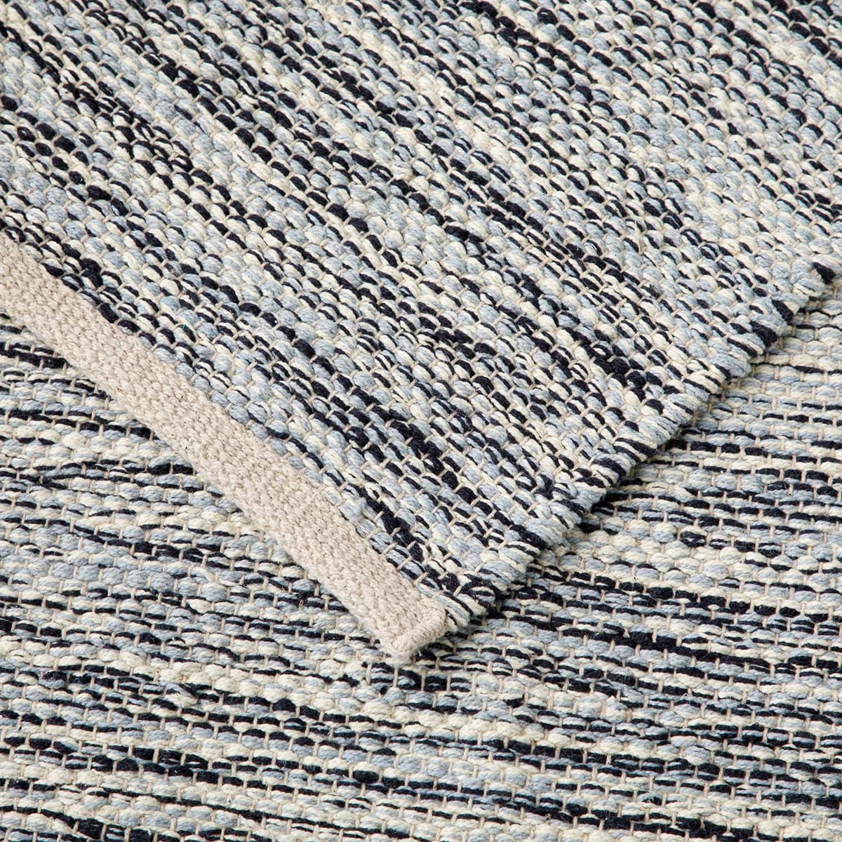 手織りインド綿ラグ 200x290cm 約3.7畳 ANM014(Living in Comfort