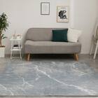 大理石柄の洗える起毛プリントラグ 190X190 GY 1枚目画像