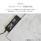 大理石柄の洗える起毛プリントラグ 190X190 GY 11枚目画像