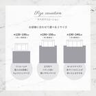 大理石柄の洗える起毛プリントラグ 190X190 GY 14枚目画像