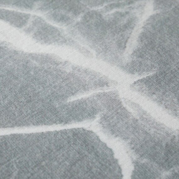 大理石柄の洗える起毛プリントラグ 190X190 GY 15枚目画像