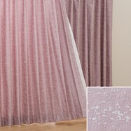 オーダーカーテン OD508 ローズ 2倍ヒダ