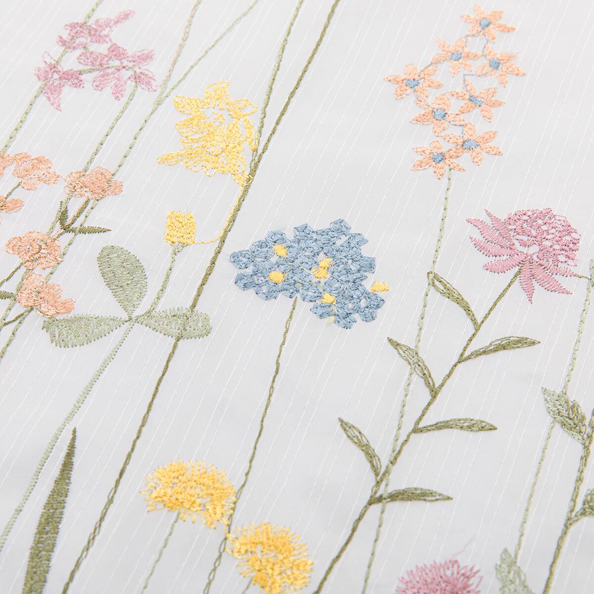 遮熱・保温・遮像・採光オーダーレースカーテン ベティ3EN 2倍ヒダ(幅