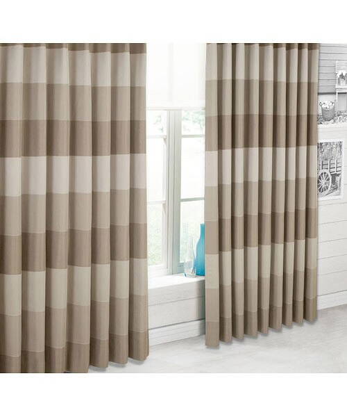 オーダーカーテン Nジャニス2 ベージュ 2倍ヒダ(幅-100/丈-140cm