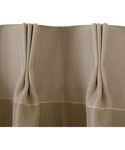 オーダーカーテン Nジャニス2 ベージュ 2倍ヒダ(幅-100/丈-140cm