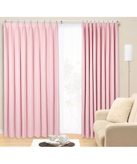 オーダーカーテン Sノーブル ローズ 2倍ヒダ(幅101-200/丈141-200cm)