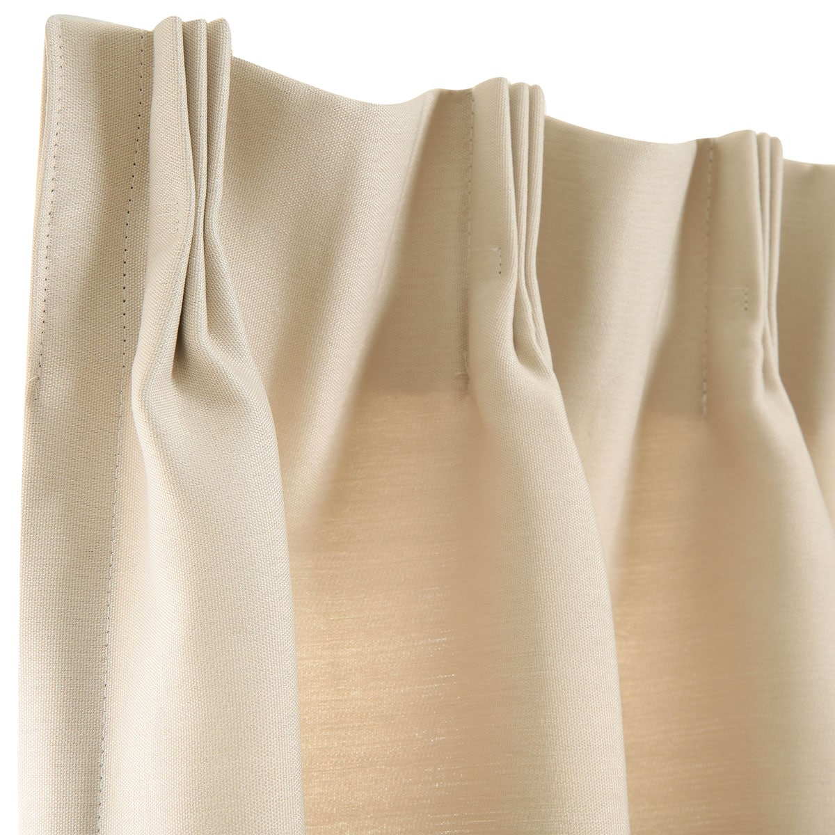 【オーダーカーテン】１４ 遮光3級・防炎オーダーカーテン ラック ライトブラウン ZLS-14 2倍ヒダ