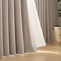 遮光3級・防炎オーダーカーテン ラック ミドルモカ ZLS-16 2倍ヒダ(幅201-300/丈201-260cm)