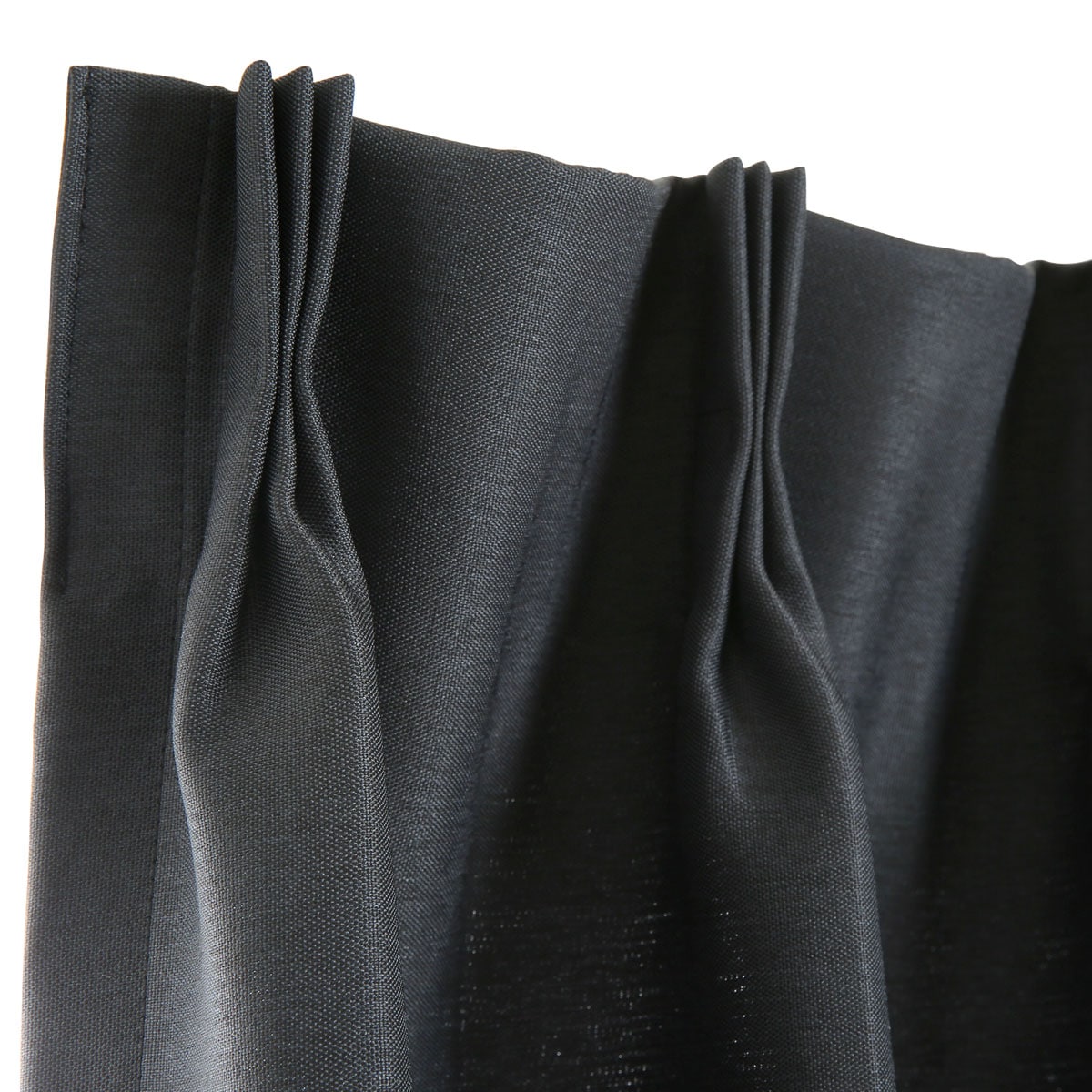 【ニトリ】オーダーカーテン　100☓220 ２枚　 ブラック オーダーカーテン ラック ダークモカ ZLS-20 2倍ヒダ(幅-100/丈