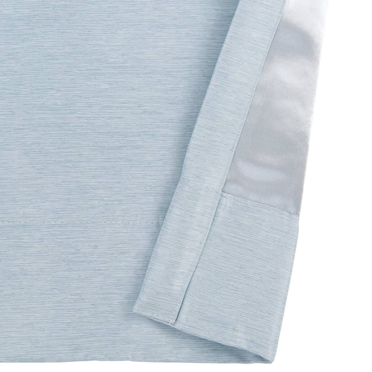 遮光2級オーダーカーテン ウーノ ブルー 2倍ヒダ(幅101-200/丈141