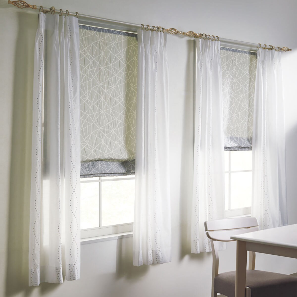 オーダーレース テッド アイボリー 2倍ヒダ(幅-100/丈-140cm) | ニトリ