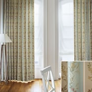 オーダーカーテン インフィニ ブルー 2倍ヒダ