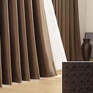 オーダーカーテン アルク ブラウン ZAS-03 2倍ヒダ