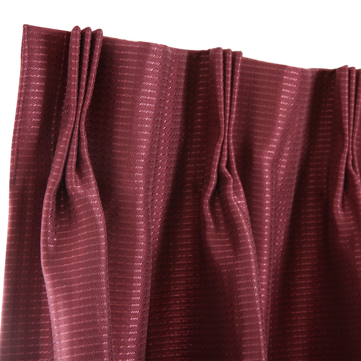オーダーカーテン アルク ボルドー ZAS-04 2倍ヒダ(幅-100/丈141-200cm