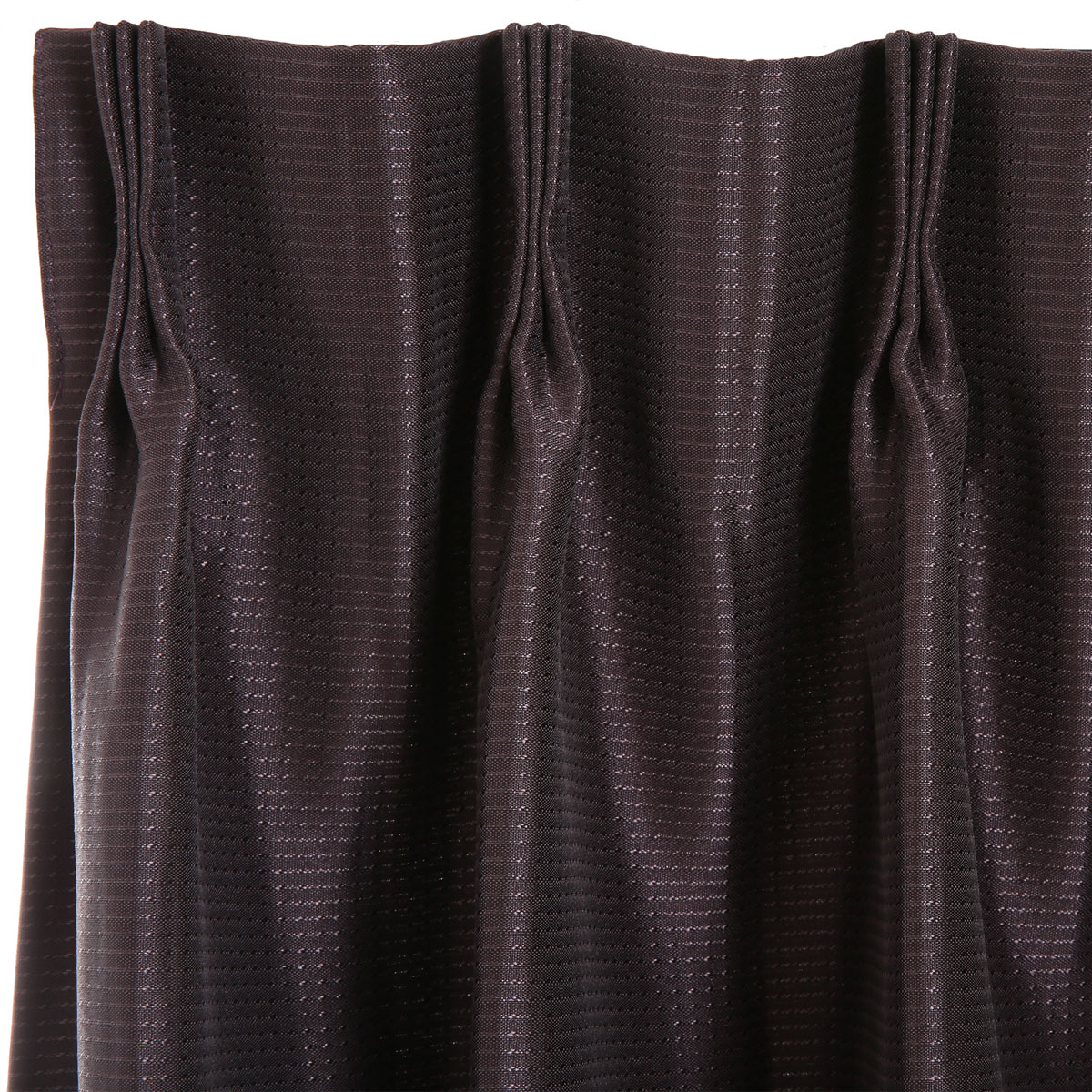 オーダーカーテン アルク パープル ZAS-05 2倍ヒダ(幅-100/丈