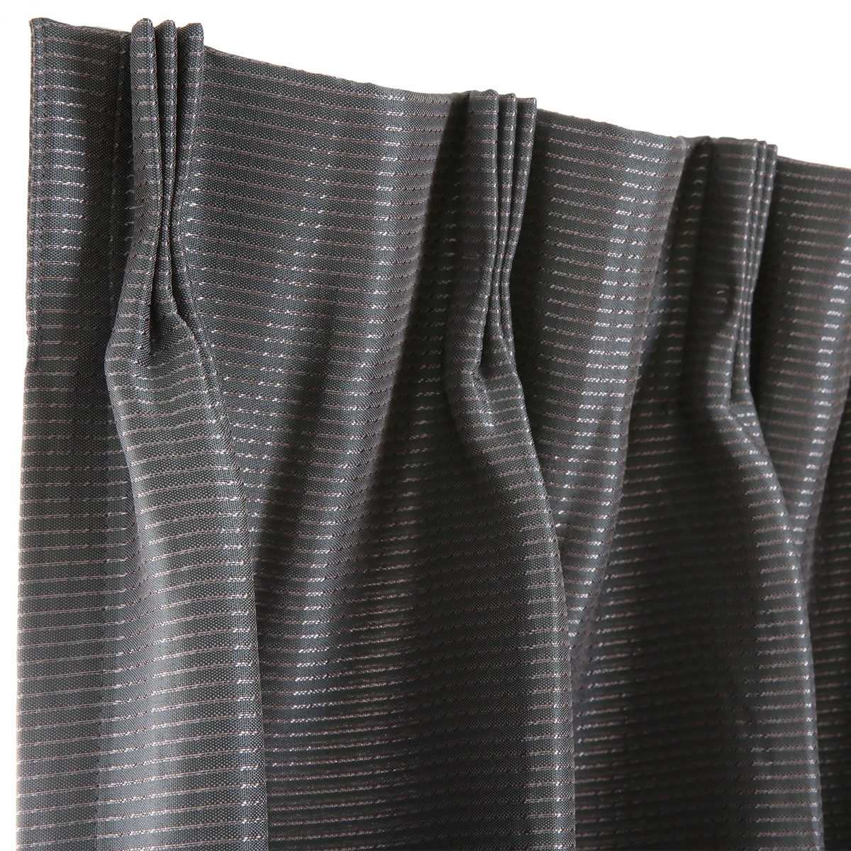 オーダーカーテン アルク グレー ZAS-07 2倍ヒダ(幅101-200/丈-140cm